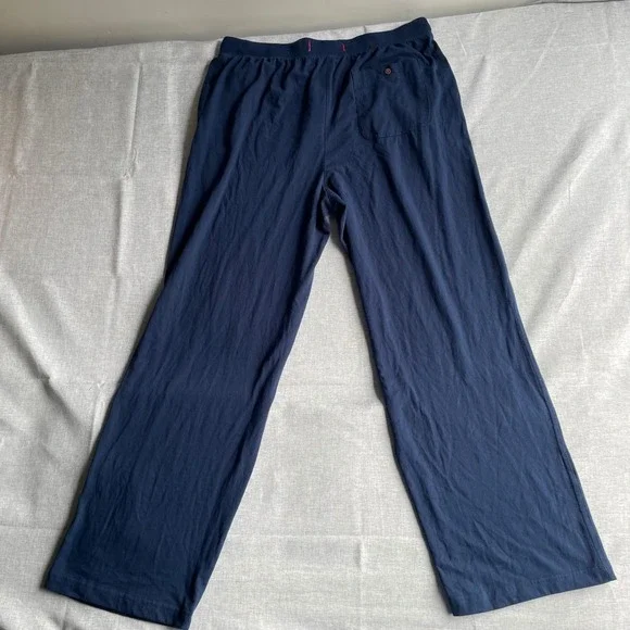Tommy Bahama Men's Navy Blue Lounge Pants Size L G Cotton Polyester Drawstring - Picture 8 of 9